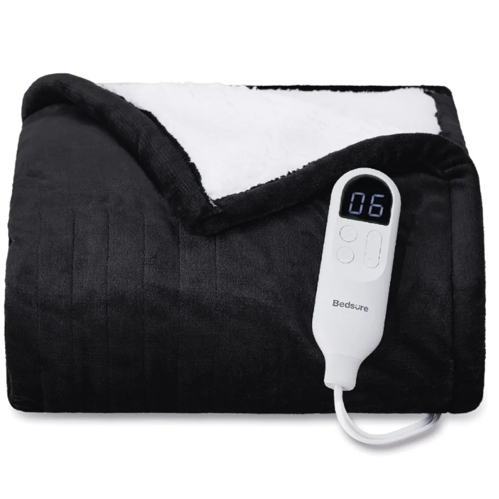 Heated Throw  Blanket BLACK